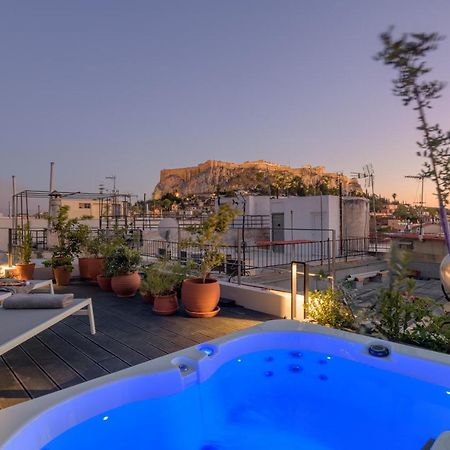 Meno Suite With Private Terrace - Jaccuzzi, Acropolis View Athen Exterior foto